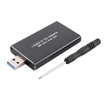 MSATA na USB USB 3.0 rozhraním MSATA SSD Krytu USB3.0 MSATA Prípade Pevného Disku Adaptér M2 SSD Externý HDD Box HDD Prípade
