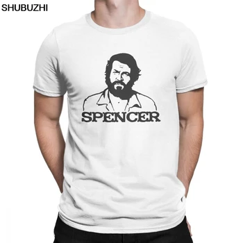 Muži Tričko Bud Spencer Vintage Krátky Rukáv Terence Hill Tees Kolo Krku Topy Bavlna Letné T-Shirt Plus Veľkosť Topy sbz8113
