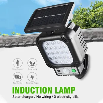 PIR Snímač Bezpečnostné Osvetlenie, Záhradné Solárne Pouličné svetlá COB/LED Vonkajšie Slnečné Svetlo Nepremokavé Ľudských Indukčné Pouličné Lampy