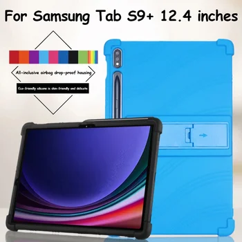 Deti Silikónový Kryt puzdro Pre Samsung Galaxy Tab S9 FE Plus 12.4 S9 FE 10.9 S9 Plus 12.4 2023 S8 S7 Plus S7 FE 12.4 Sofe Prípade
