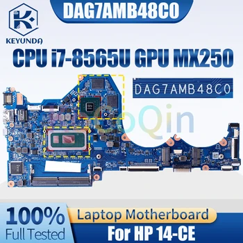DAG7AMB48C0 Pre HP 14-CE Notebook Doske i7-8565U N17S-G2-A1 MX250 L51763-601 L51766-001 Notebook Doske Plný Testované