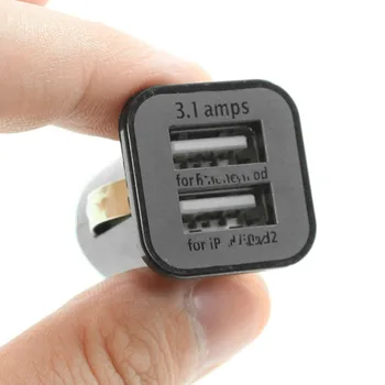 USAMS Univerzálny 12V 3.1 Dual Port USB Nabíjačka do Auta Pre Mobilný Telefón, Tablet PC