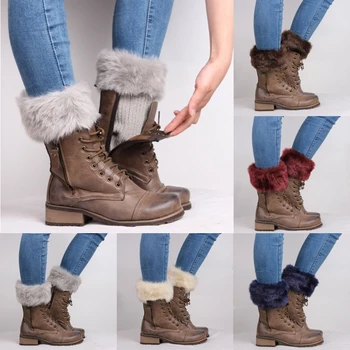 Ženy Zimných Ponožiek 1 Pár Pletených Kožušiny Boot Ponožky Otepľovanie Príslušenstvo pre Ženy Vonkajšie Cestovanie Prenosné Ponožky Dodávky