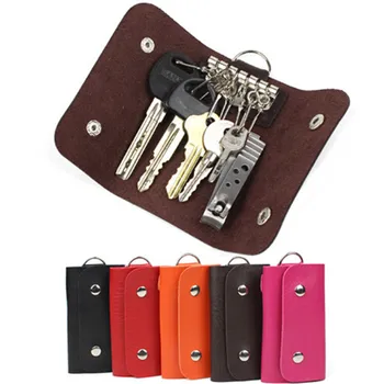Ženy, Muži Tlačidlo Držiteľov Vintage Kľúče, Organizátor Módnych Pevné Auto Keychain Gazdiná Keychain Tlačidlo Krytu Peňaženky Tlačidlo puzdro