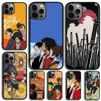 Samurai Champloo Anime Soft Telefón puzdro Pre iPhone 15 14 SE 2020 XR XS 11 12 13 Mini Pro MAX 6 7 8 Plus