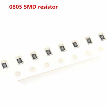 0805 SMD Rezistora Auta Najrôznejších Kit 1 ohm-1M ohm 1% 33valuesX 20pcs=660pcs Vzorky Auta