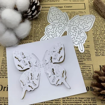 Nový Butterfly dekorácie Rezanie Kovov Zomrie DIY Scrapbooking Album Papier Karty Dekorácie Remesiel Razba Die Kusy Ručne