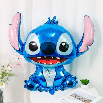 Disney Stitch Anime Lilo&Stitch Šité Hliníková Fólia Balón Nastaviť Narodeniny Dekorácie Cartoon Strana Ružová Balón Party Dekorácie