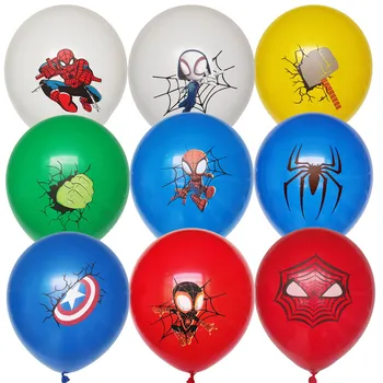 10pcs Spiderman Tému Latexové Balóny Hélium Globos Chlapec Narodeninovej Party Pomstiteľ Dekorácie, Hračky Dieťa Dieťa Sprcha Strana Dodávky