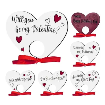 Valentína Lízatko Karty 6pcs Srdce Tvar Karty Pre Deti v Triede Ceny Dodávok Pre Deti A Priateľov