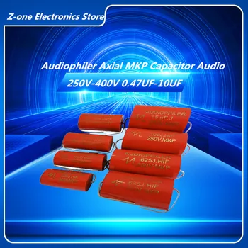2-5 ks Audiophiler Axiálne MKP Kondenzátor Audio 250V 400V 10UF/400V 0.1 UF 0.22 UF 0.33 UF 6.8 UF 7.5 UF 8.2 UF
