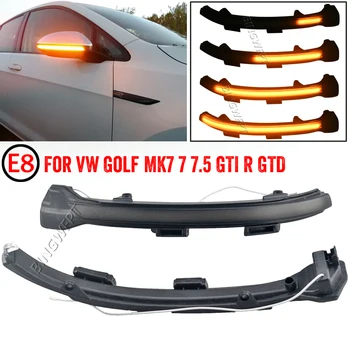 Dovybavenie Blinker Spustenie Dych Svetlo Dynamický Indikátor Blinker Pre Volkswagen VW Golf MK7 7 GLAXAY R Rline GTD 2013 2014 - 2017