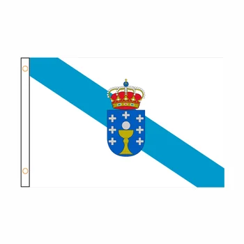 Podpora prispôsobenia Galícia Galícijčina Galizia Vlajky Zástavy 3 ft*5 ft Auto Dekorácie QZ-175