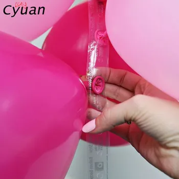 Cyuan 5m Balón Arch Klipy Plastové Balóny Reťazca z PVC, Gumy, Svadobné Dekor Narodeninovej Party Balóny Klipy Balóny Príslušenstvo