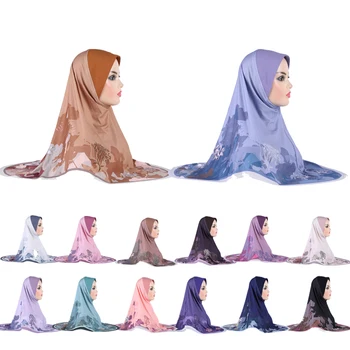 20pcs Moslimských Tlač Ženy Hidžáb Klobúk Islamskej Amira Šatku na Hlavu Zábal Šatka na Krk Zahŕňa Turban Arabských Bandanas Módne Doplnky