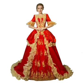 Rokokový Barokový márii Antoinette Šaty pre Ženy, Viktoriánskej plesové Šaty, Renesancia, Historické Obdobie, 18. Storočí