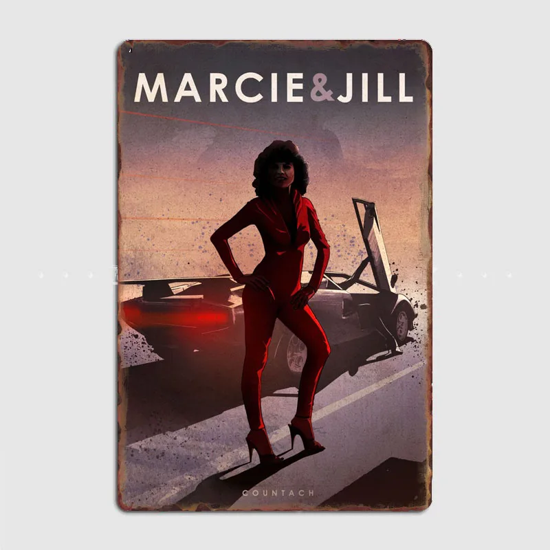 Marcie Jill Auto Legendy Plagát Kovové Nástenné Art Jaskyňa Garáž Klasické Maľovanie Cínom Znamení Retro Plagáty Izba Dekor Domáce Dekorácie